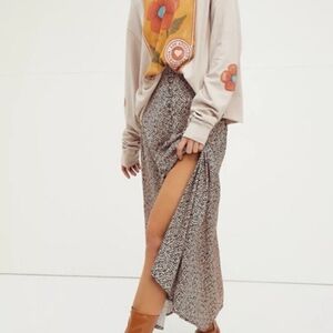 Free People Button Down Sammy Maxi Skirt